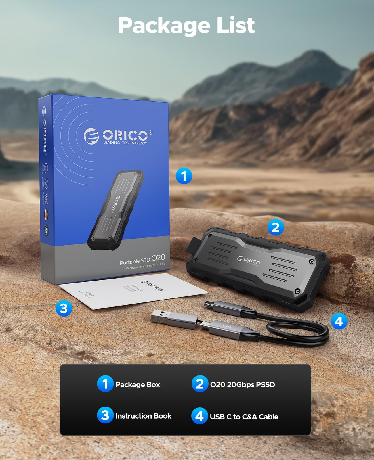 ORICO External SSD Interface Extra Protection