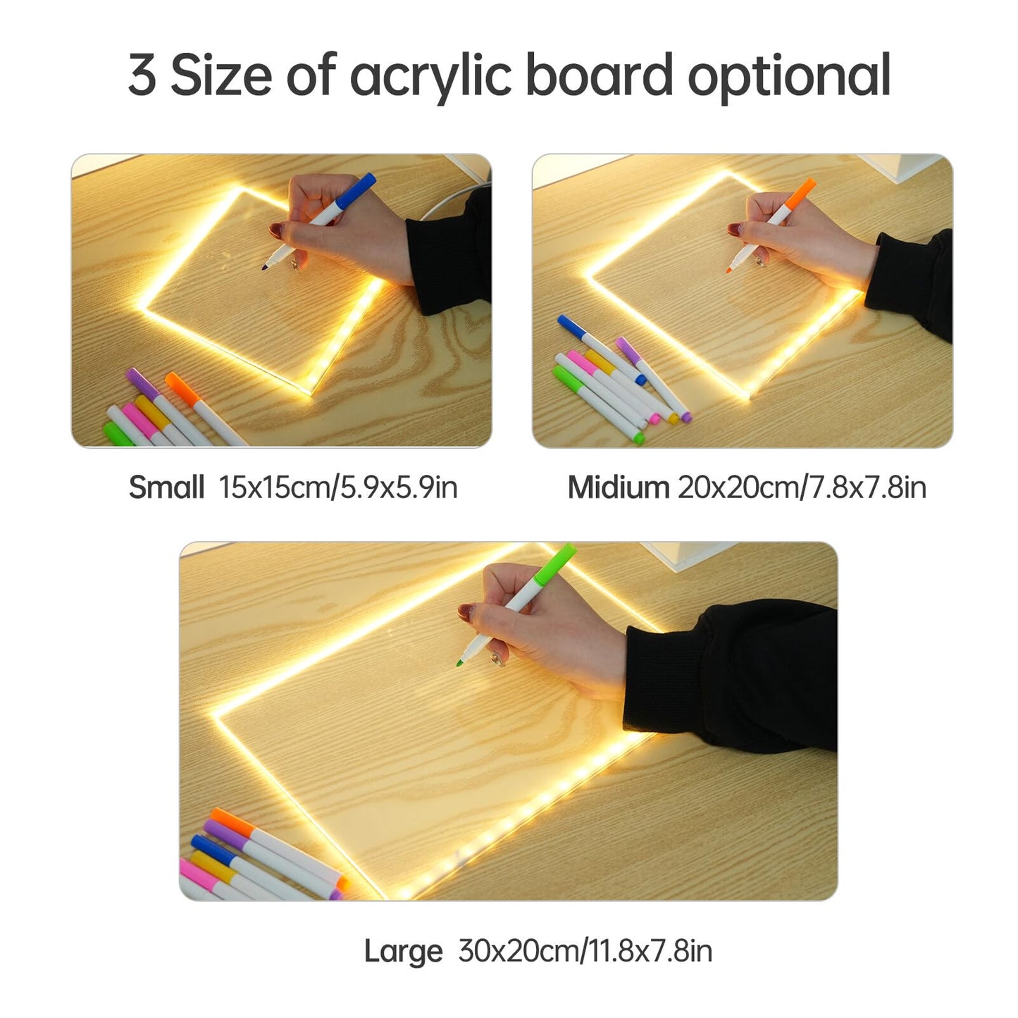 Luminous handwriting board