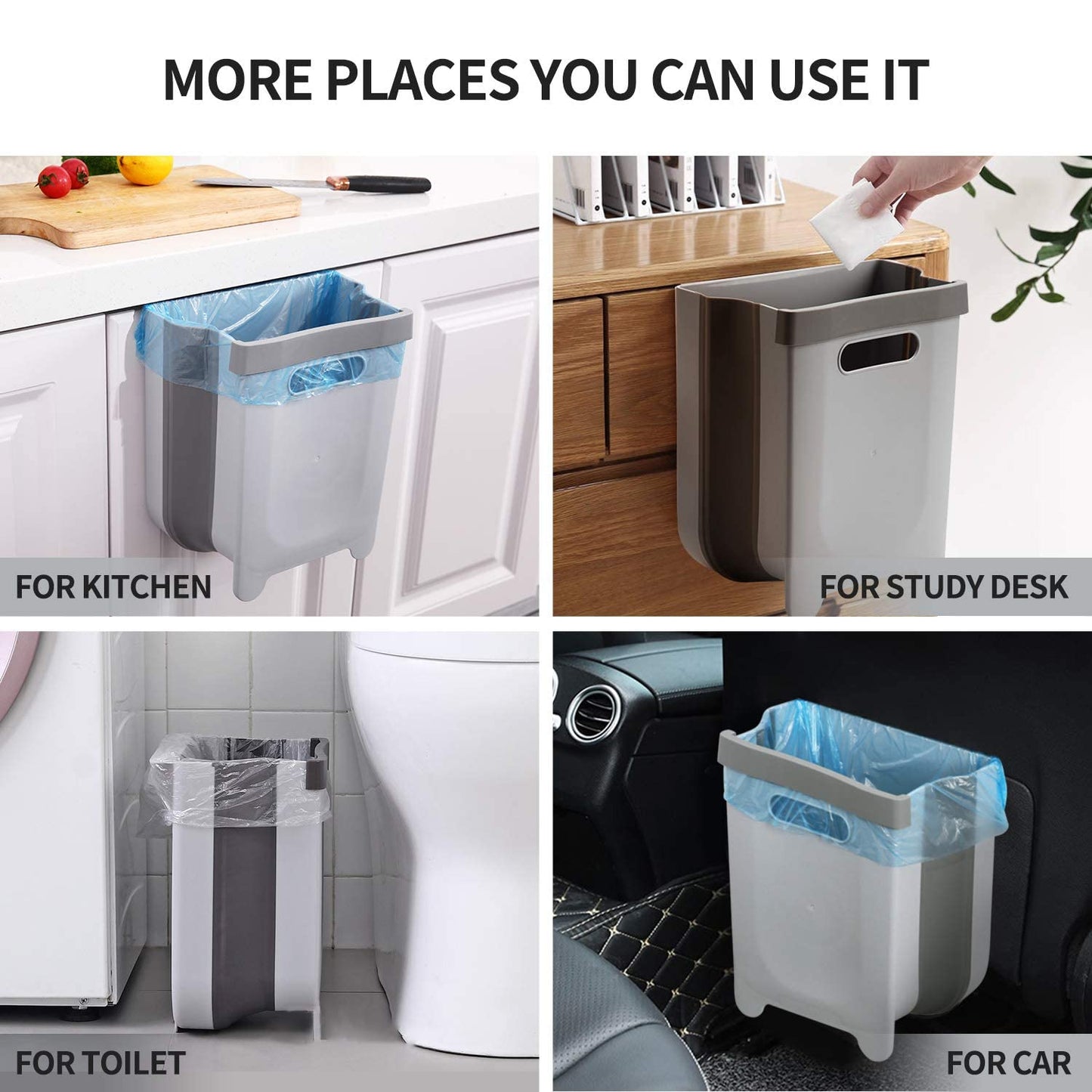 Wall-mounted trash can
