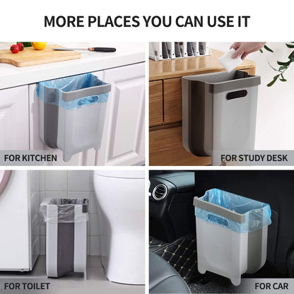 Wall-mounted trash can