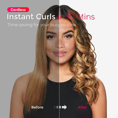 Portable curling iron , Free air cushion comb